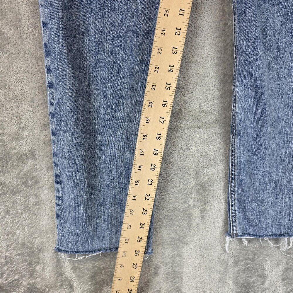 rag & bone Jeans Womens 30 Blue Nina High-Rise Ankle Cigarette Raw Hem Made USA - Picture 4 of 14